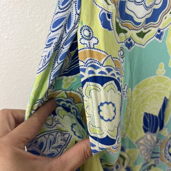 Rainbow Jo Hawaii Womens Medium Floral Rayon Sleeveless Tank Midi Maxi Dress - Picture 5 of 7